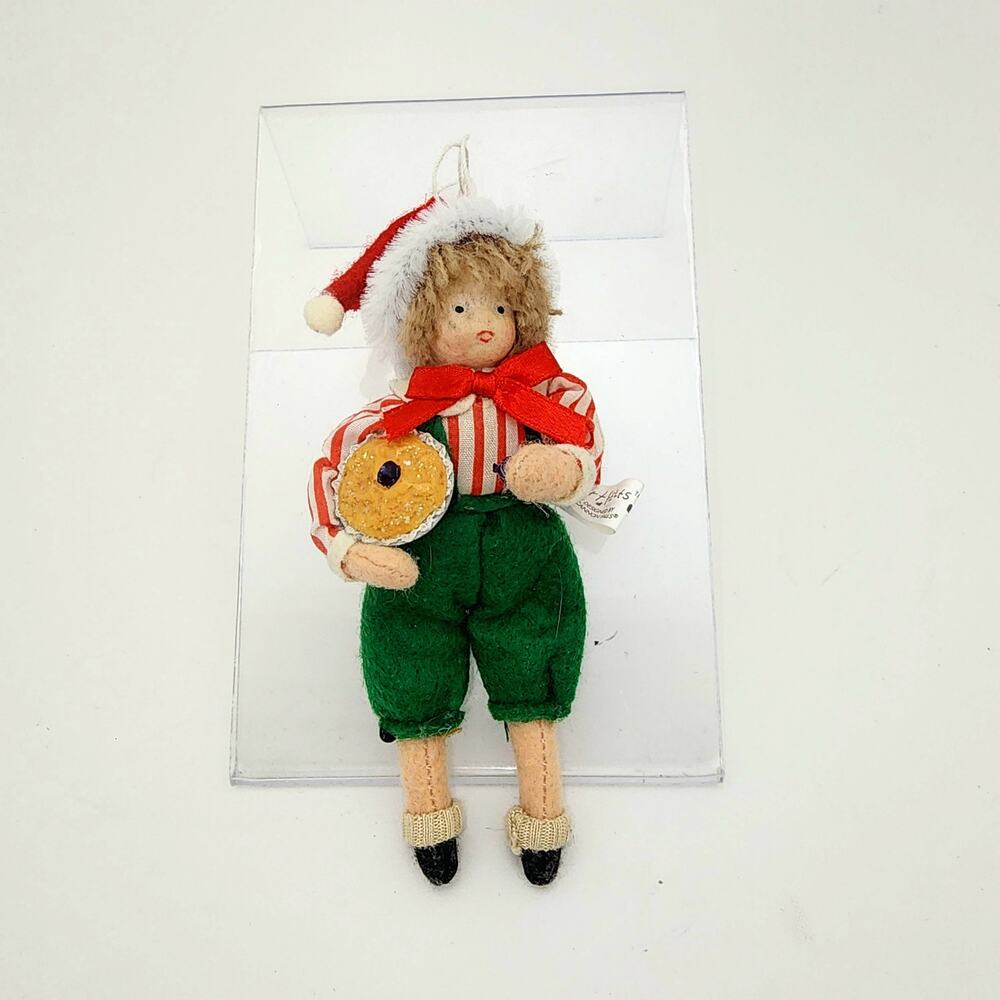 Heart Felts Midwest Cannon Falls Jack Horner felt doll Nursery Rhyme ornament